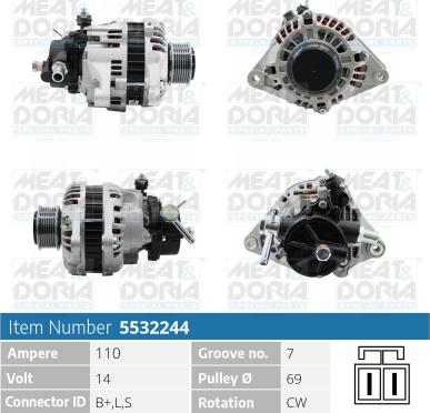 Meat & Doria 5532244 - Alternatore autozon.pro