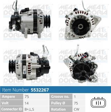 Meat & Doria 5532267 - Alternatore autozon.pro