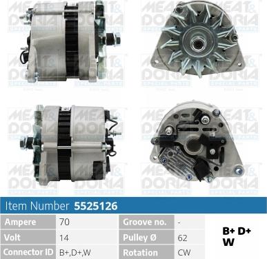 Meat & Doria 5525126 - Alternatore autozon.pro