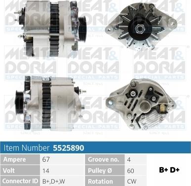 Meat & Doria 5525890 - Alternatore autozon.pro