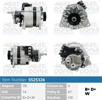 Meat & Doria 5525326 - Alternatore autozon.pro