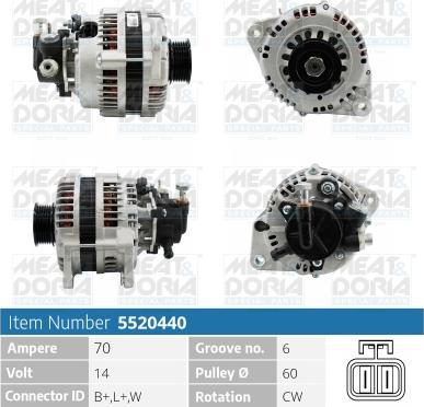 Meat & Doria 5520440 - Alternatore autozon.pro