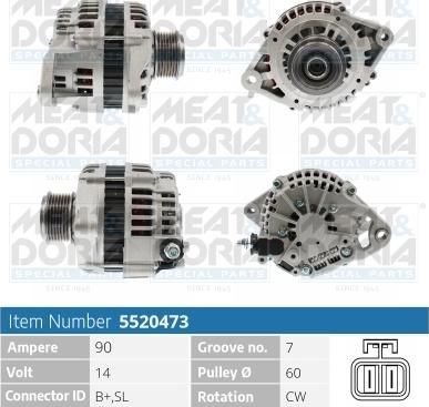 Meat & Doria 5520473 - Alternatore autozon.pro