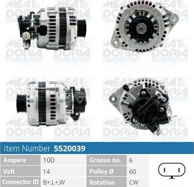 Meat & Doria 5520039 - Alternatore autozon.pro