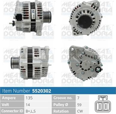 Meat & Doria 5520302 - Alternatore autozon.pro