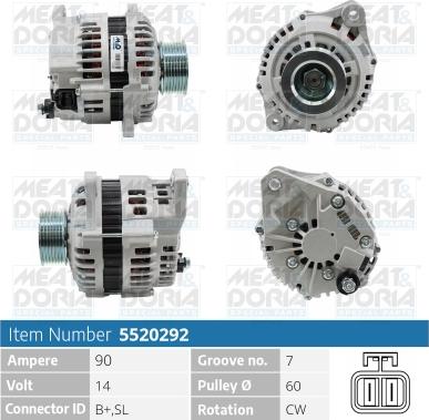 Meat & Doria 5520292 - Alternatore autozon.pro