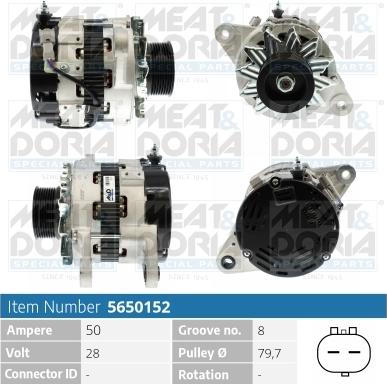 Meat & Doria 5650152 - Alternatore autozon.pro