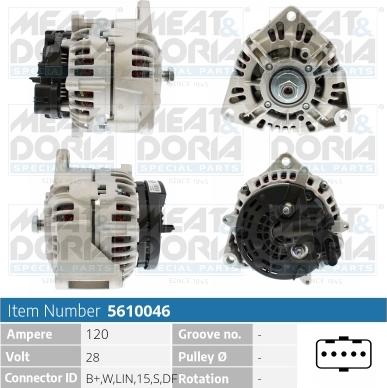 Meat & Doria 5610046 - Alternatore autozon.pro