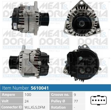 Meat & Doria 5610041 - Alternatore autozon.pro