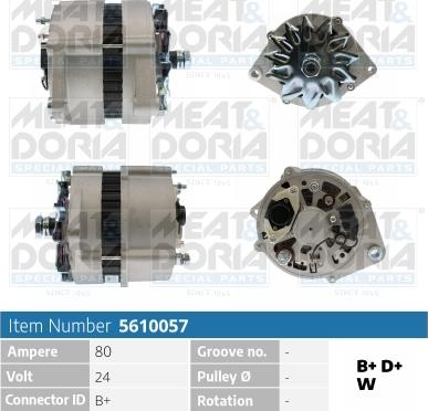 Meat & Doria 5610057 - Alternatore autozon.pro