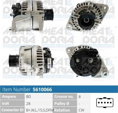 Meat & Doria 5610066 - Alternatore autozon.pro