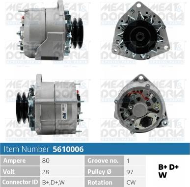 Meat & Doria 5610006 - Alternatore autozon.pro