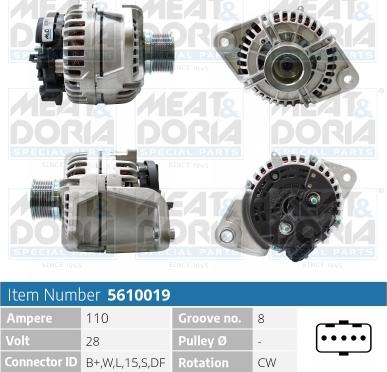 Meat & Doria 5610019 - Alternatore autozon.pro