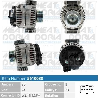 Meat & Doria 5610030 - Alternatore autozon.pro