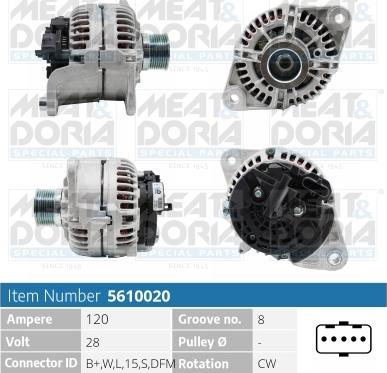 Meat & Doria 5610020 - Alternatore autozon.pro