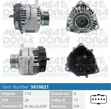 Meat & Doria 5610021 - Alternatore autozon.pro