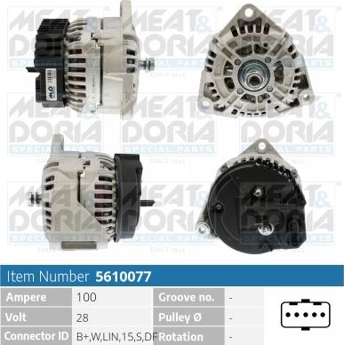 Meat & Doria 5610077 - Alternatore autozon.pro