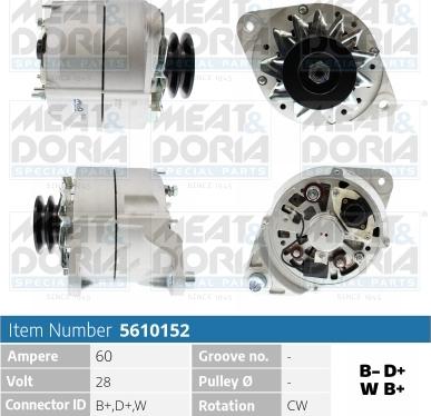 Meat & Doria 5610152 - Alternatore autozon.pro