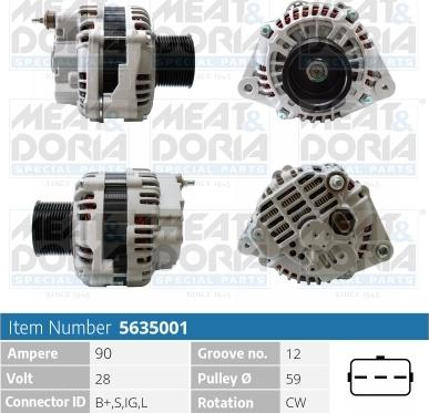 Meat & Doria 5635001 - Alternatore autozon.pro