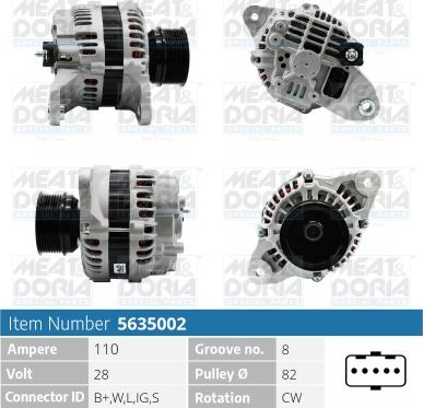 Meat & Doria 5635002 - Alternatore autozon.pro