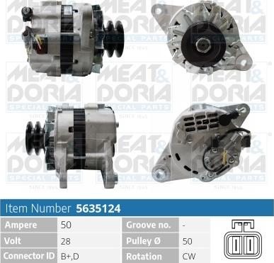 Meat & Doria 5635124 - Alternatore autozon.pro