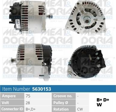 Meat & Doria 5630153 - Alternatore autozon.pro