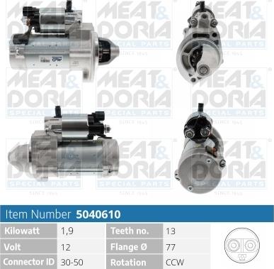 Meat & Doria 5040610 - Motorino d'avviamento autozon.pro