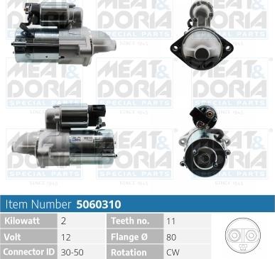 Meat & Doria 5060310 - Motorino d'avviamento autozon.pro