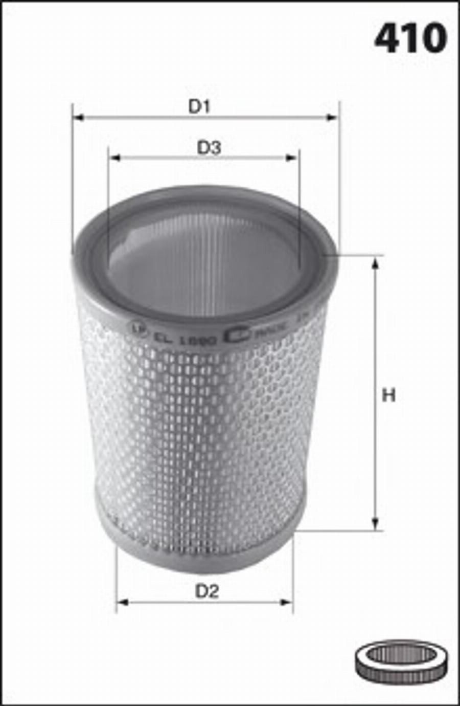 Mecafilter 151 - Filtro aria autozon.pro