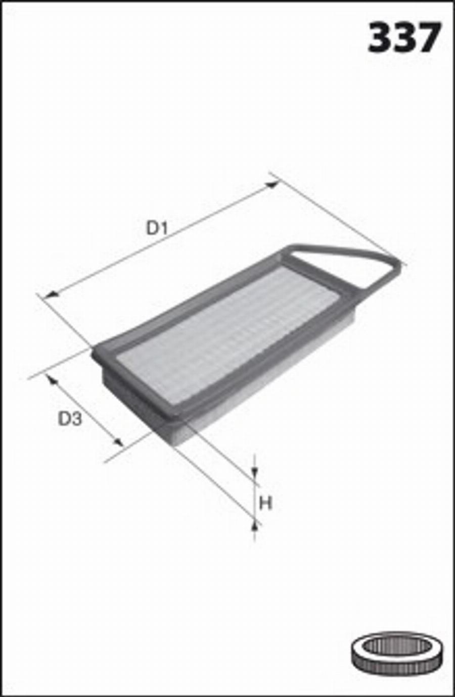 Mecafilter 261 - Filtro aria autozon.pro