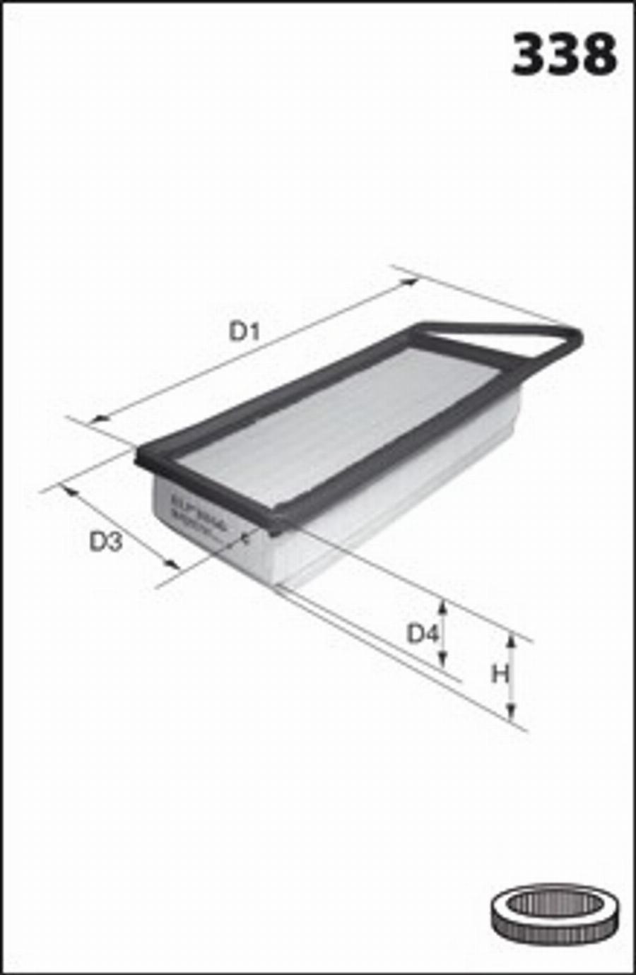 Mecafilter 233 - Filtro aria autozon.pro