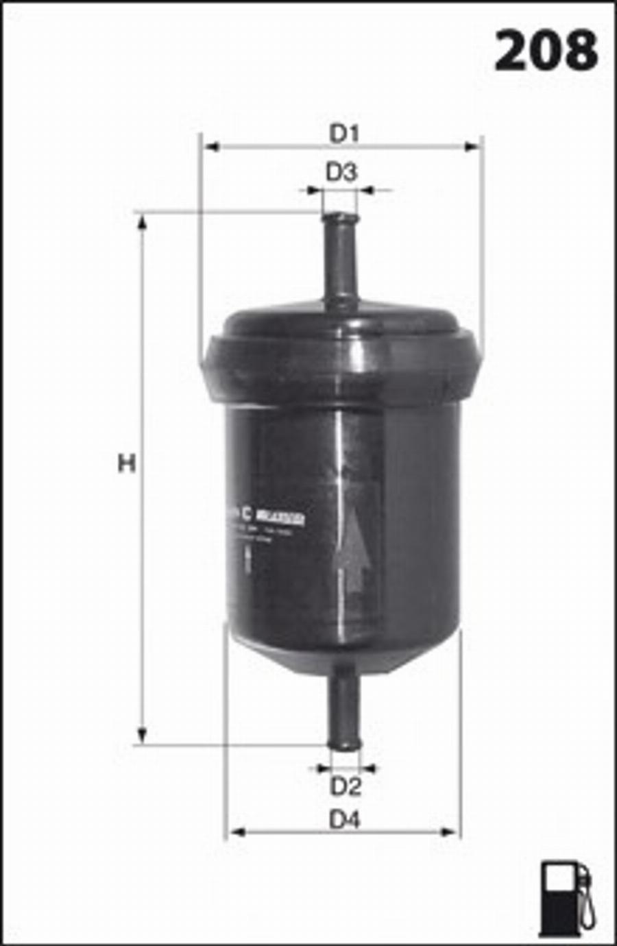 Mecafilter E04 - Filtro carburante autozon.pro