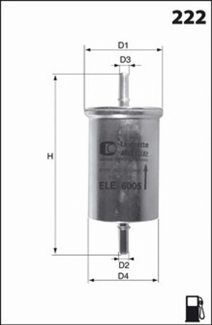 Mecafilter E03 - Filtro carburante autozon.pro