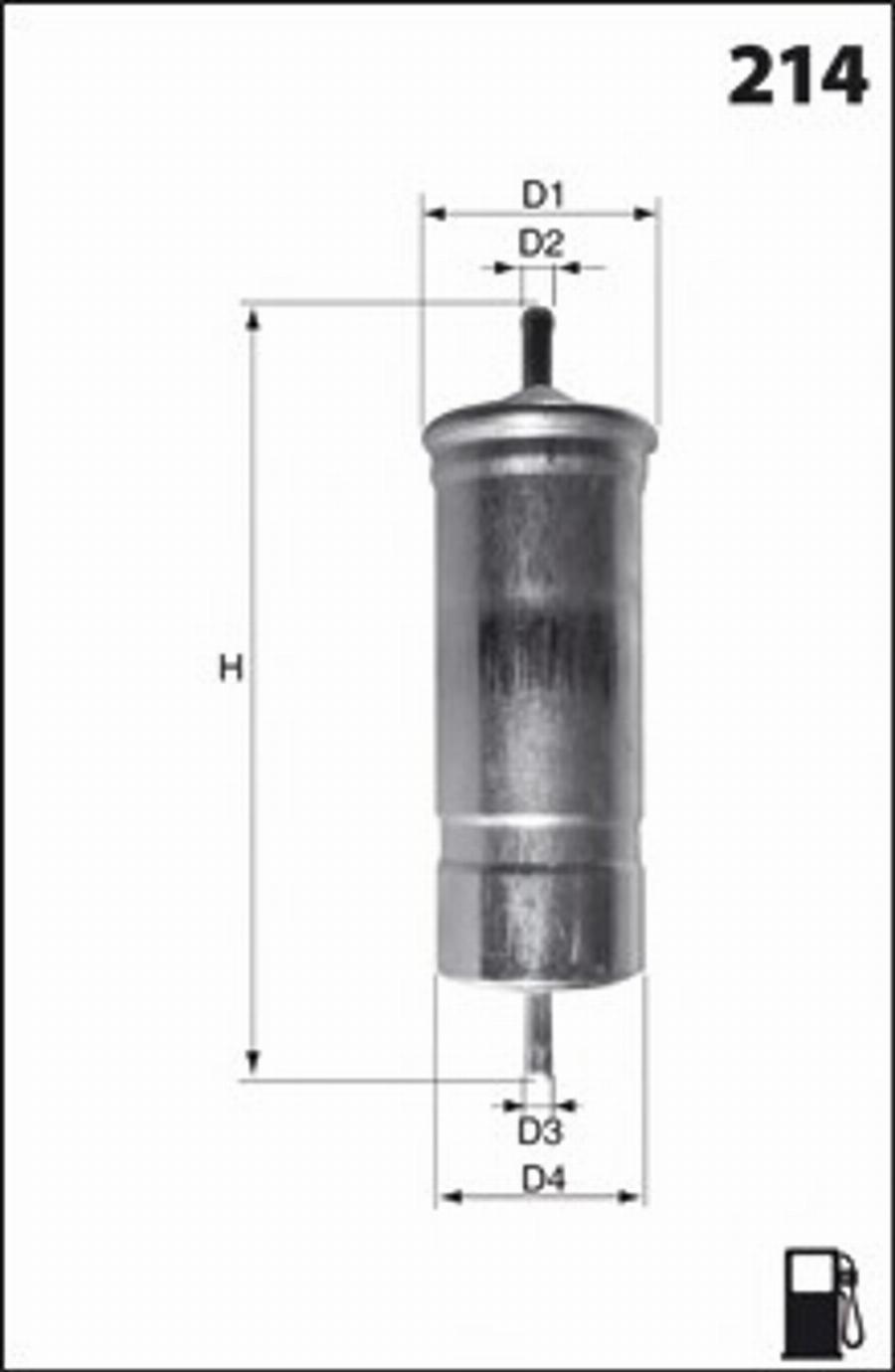 Mecafilter E13 - Filtro carburante autozon.pro