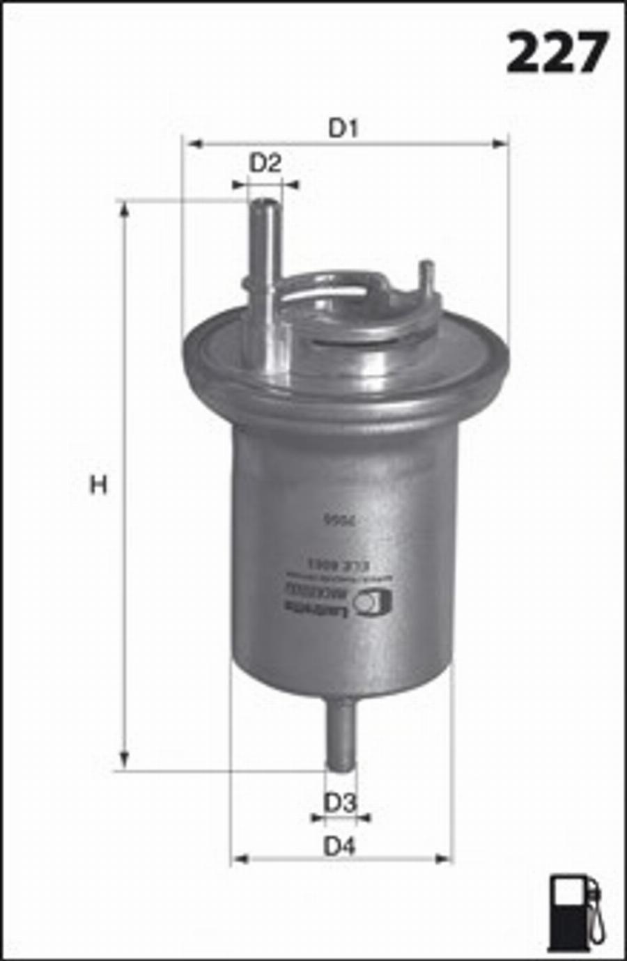 Mecafilter E17 - Filtro carburante autozon.pro