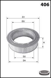 Mecafilter EL3256 - Filtro aria autozon.pro