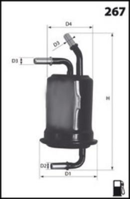 Mecafilter ELE6069 - Filtro carburante autozon.pro