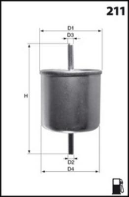 Mecafilter ELE6044 - Filtro carburante autozon.pro