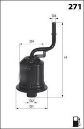 Mecafilter ELE6094 - Filtro carburante autozon.pro