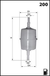 Mecafilter ELE2092 - Filtro carburante autozon.pro