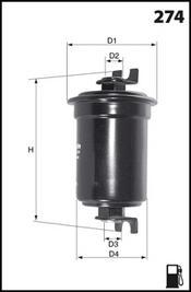 Mecafilter ELE6077 - Filtro carburante autozon.pro