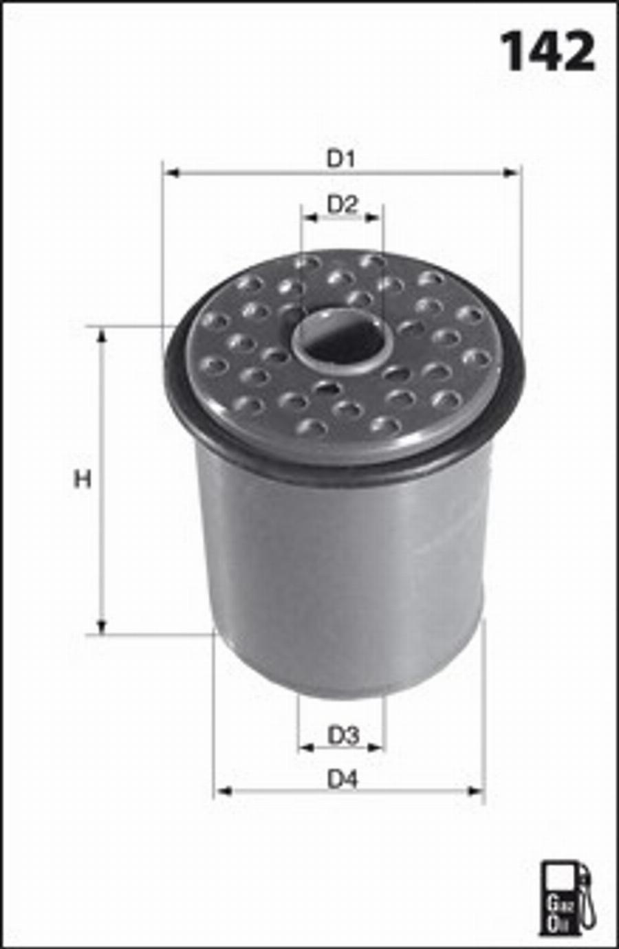 Mecafilter G43 - Filtro carburante autozon.pro