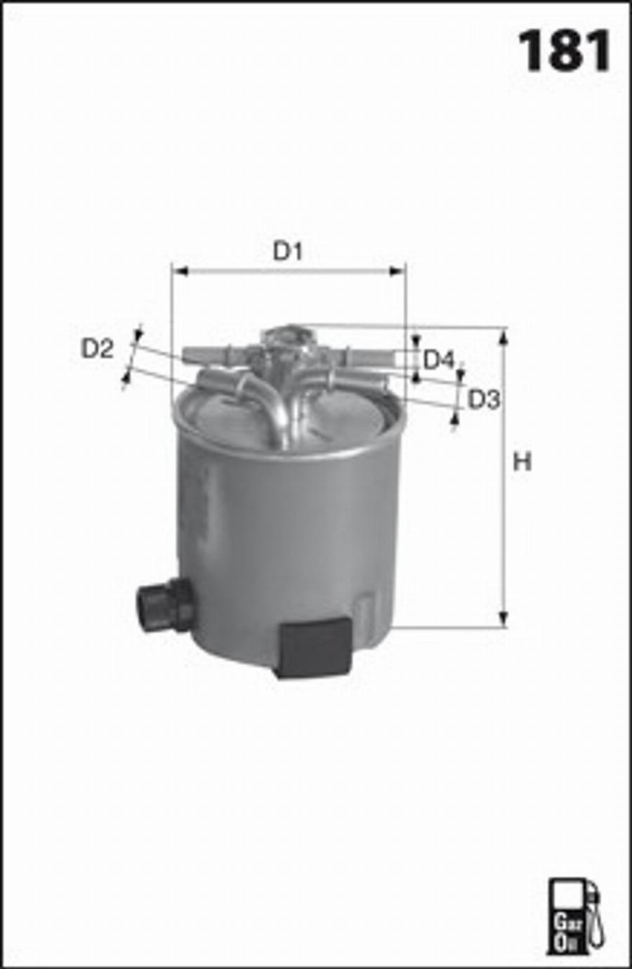 Mecafilter G67 - Filtro carburante autozon.pro