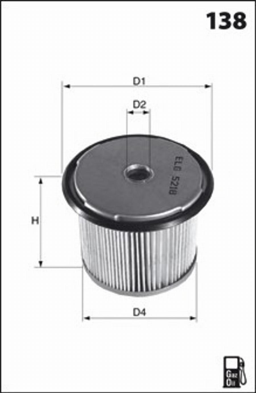 Mecafilter G01 - Filtro carburante autozon.pro