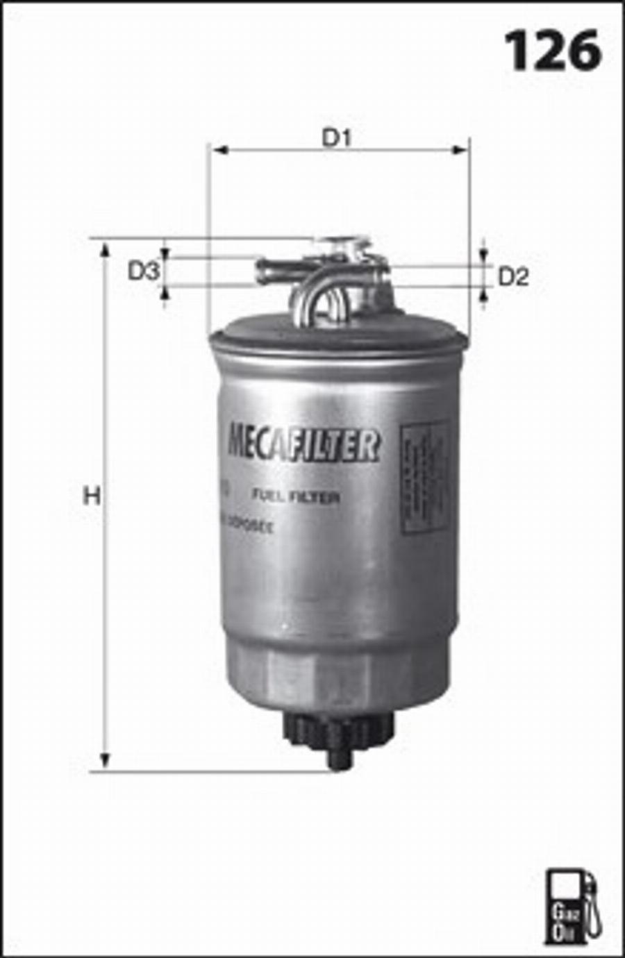 Mecafilter G19 - Filtro carburante autozon.pro