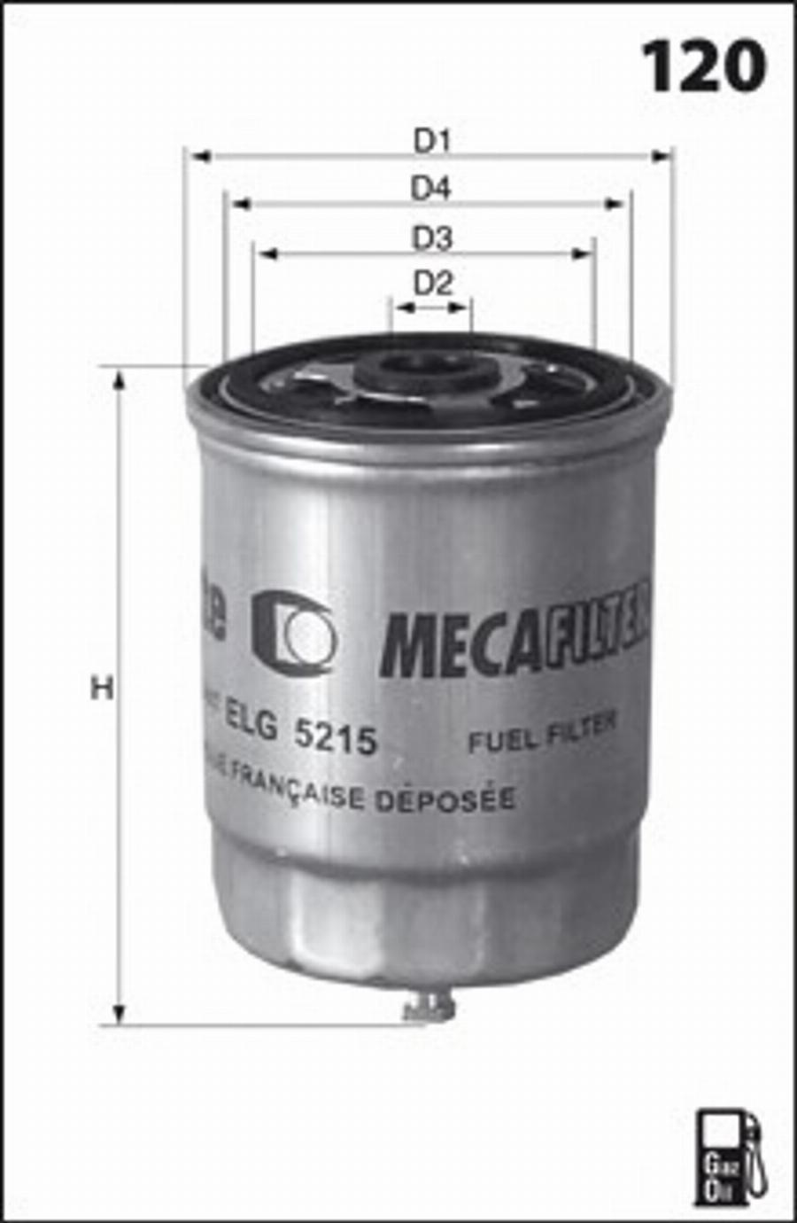 Mecafilter G60 - Filtro carburante autozon.pro