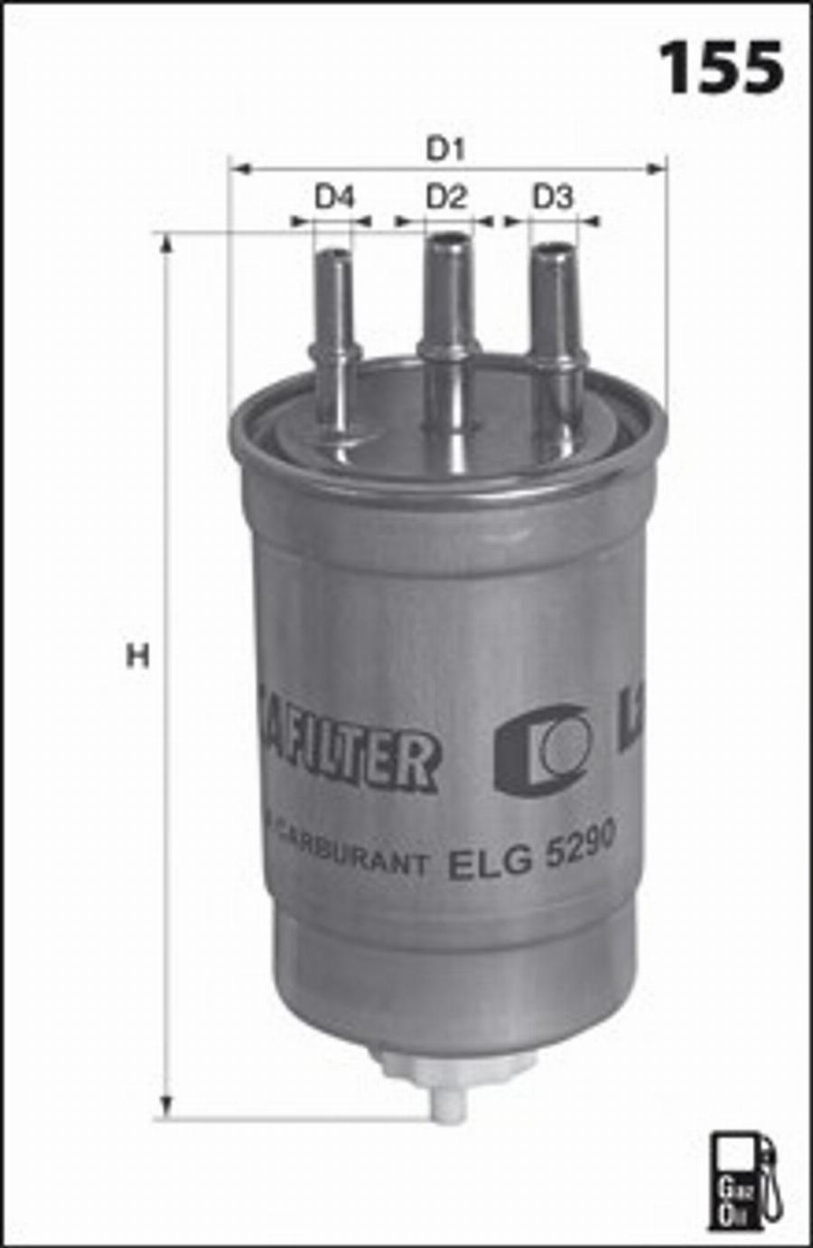 Mecafilter G75 - Filtro carburante autozon.pro