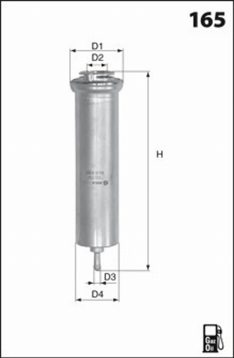 Mecafilter G71 - Filtro carburante autozon.pro