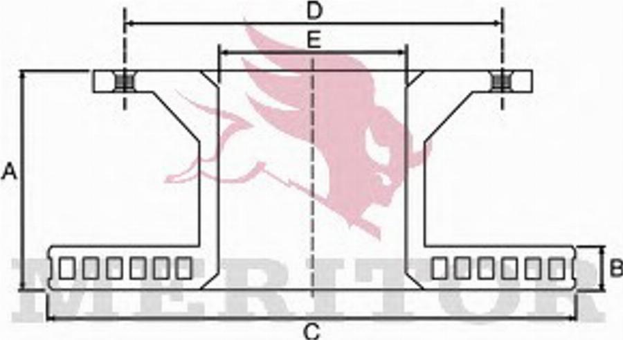 Meritor MBR2711 - Discofreno autozon.pro