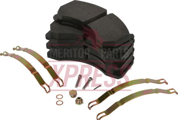 Meritor MDP5066 - Kit pastiglie freno, Freno a disco autozon.pro